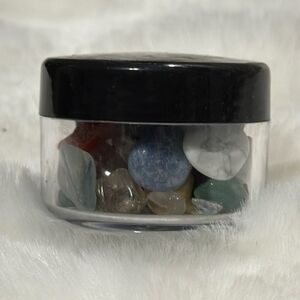 Colorful Gemstone Collection in Clear Jar